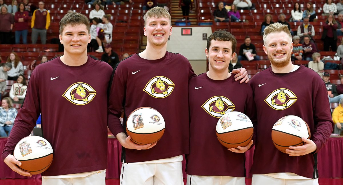 Men's Basketball finished off the regular season in style as they overcame a 6-point deficit in the final 2:20 of regulation &amp; beat Carleton 82-73 in an OT thriller. The fact that it was Senior Day game made the win even more special 

𝗥𝗘𝗖𝗔𝗣---&gt; tinyurl.com/2ze9859s