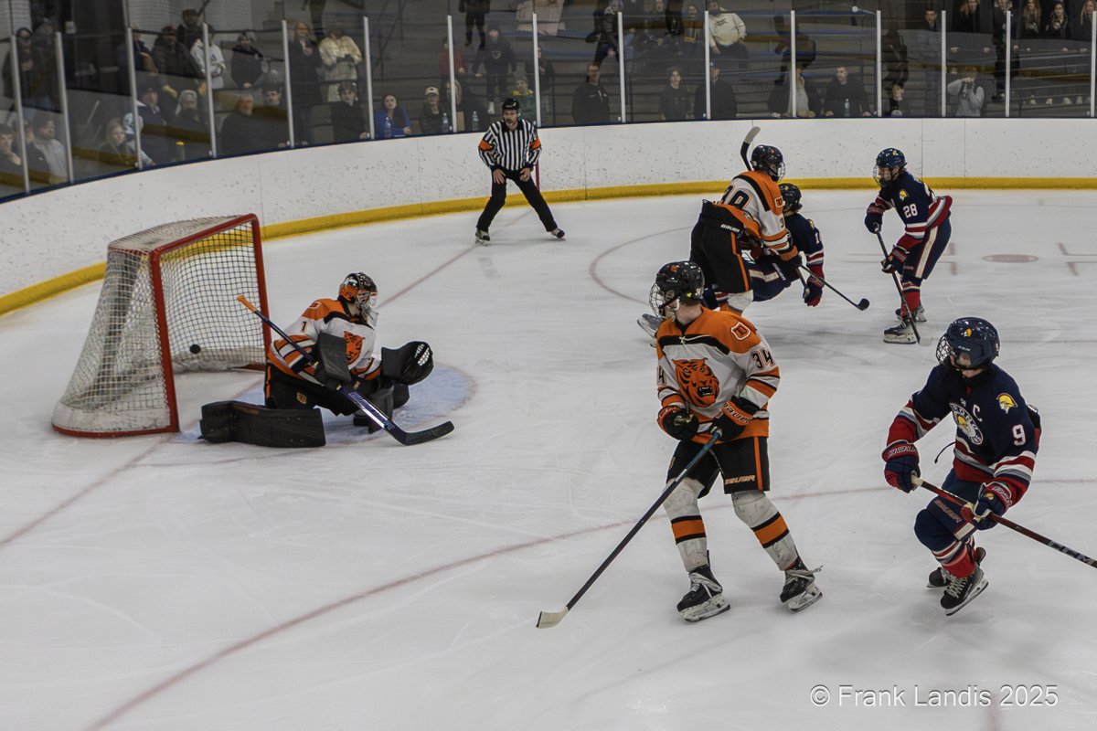 It was a close hockey game in the semifinals of Section 2A, with the Orono boys defeating their fiercest rival, Delano, in overtime. Ethan Pagel, #28, scored the game-winning goal. Delano 3, Orono 4. SOG: Delano 34, Orono 19. On Wednesday evening, Orono will play Minneapolis in