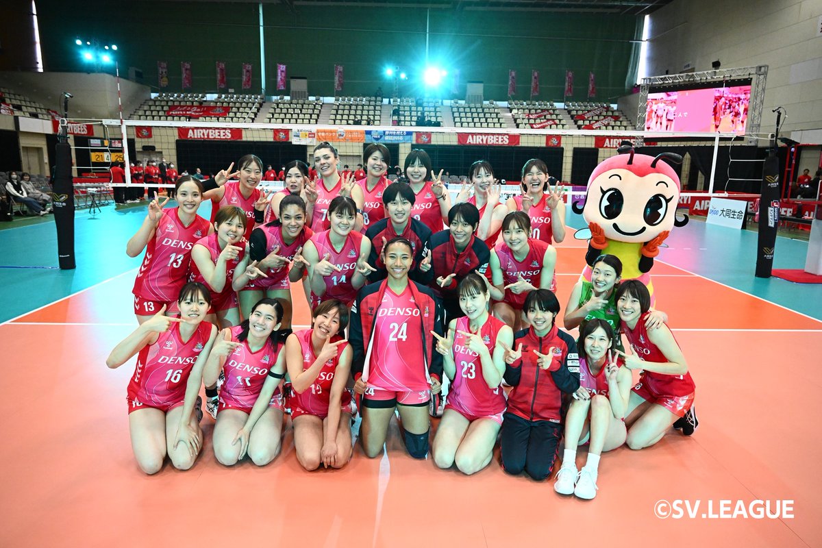 2024-25 大同生命SV.LEAGUE WOMEN  
チャンピオンシップ進出情報

本日の試合結果により
#デンソーエアリービーズ のレギュラーシーズン8位以上が確定
女子2チーム目のチャンピオンシップ進出を決めました

■詳細はこちらsvleague.jp/ja/sv_women/to…
<a href="/AIRYBEES_DENSO/">デンソーエアリービーズ/DENSO</a>
 
#大同生命SVリーグ #SVリーグ