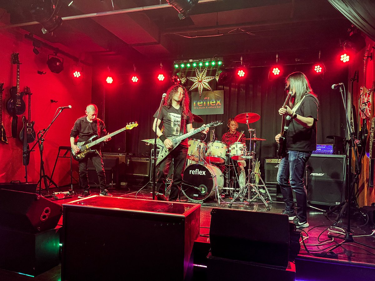 RATTLEHEAD_j's tweet photo. #LOUDBARK @reflex80s_ 
当日リハ

#Megadeth #tribute #RATTLEHEAD 
#cyberarmy https://t.co/DBtupA8Yij