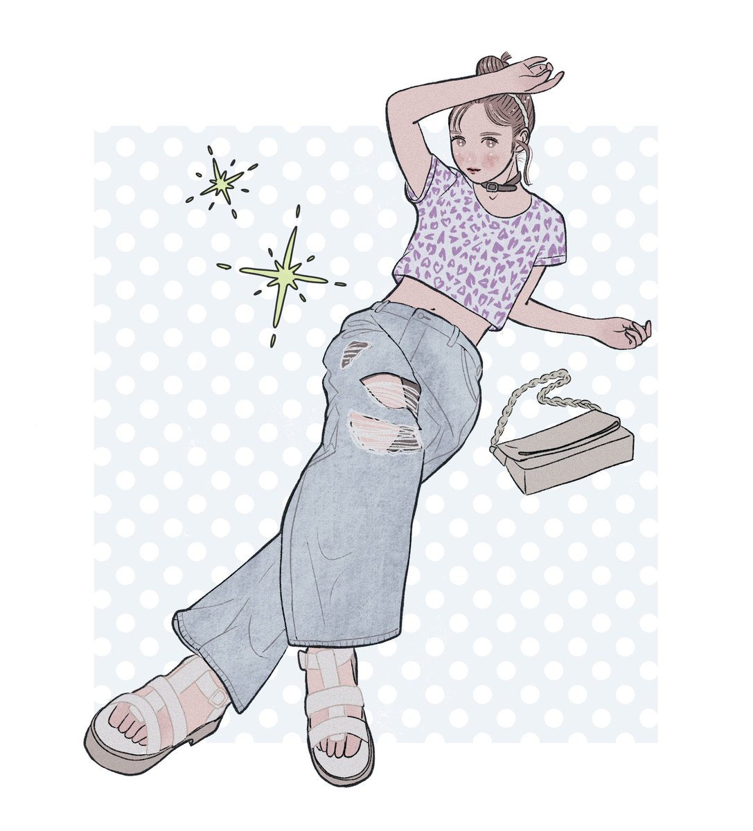 「」|楠サトミのイラスト