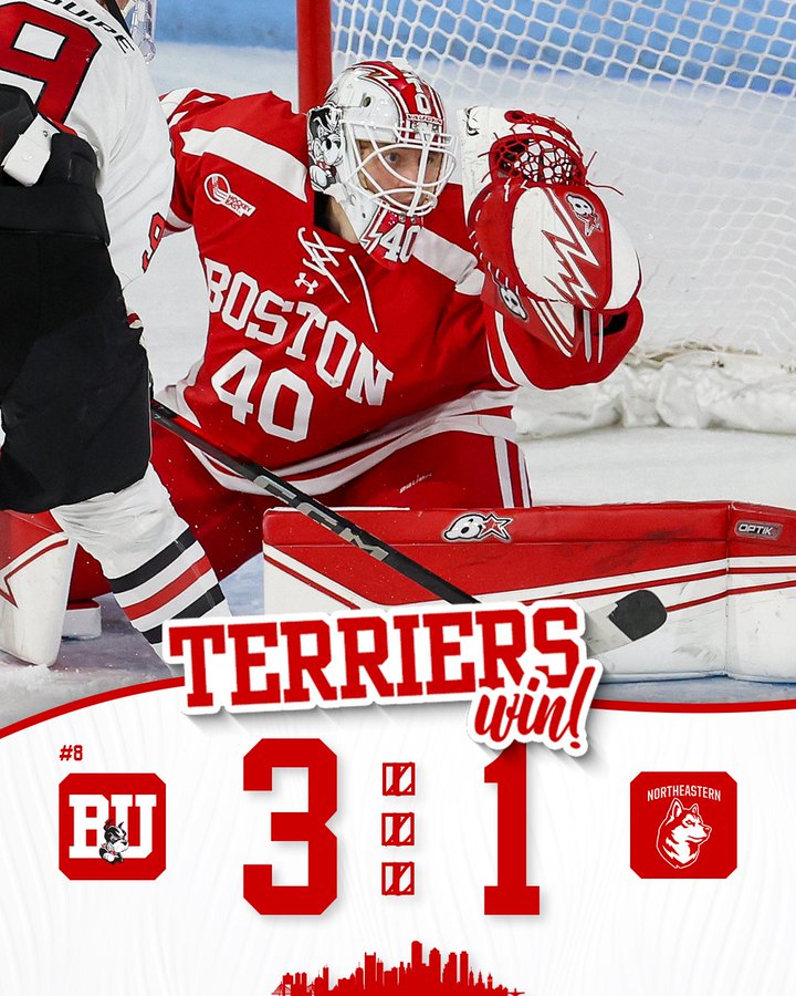 Terriers rebound for 3-1 win; Women swept by UConn
