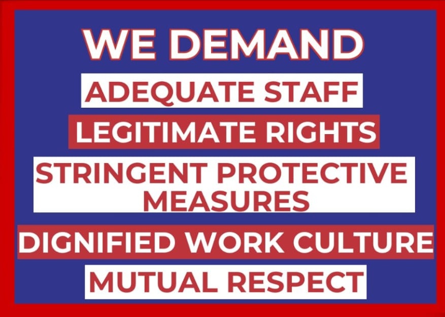 Public Sector Banks are the backbone of India's equitable growth.

#UnitedWeStand

We demand:
✅ Adequate recruitment &amp; regularization of temporary staff
✅ A 5-day work week for bankers
✅ Safety &amp; dignity at workplaces
✅ Opposing outsourcing

✅opposing micromanagement &amp;