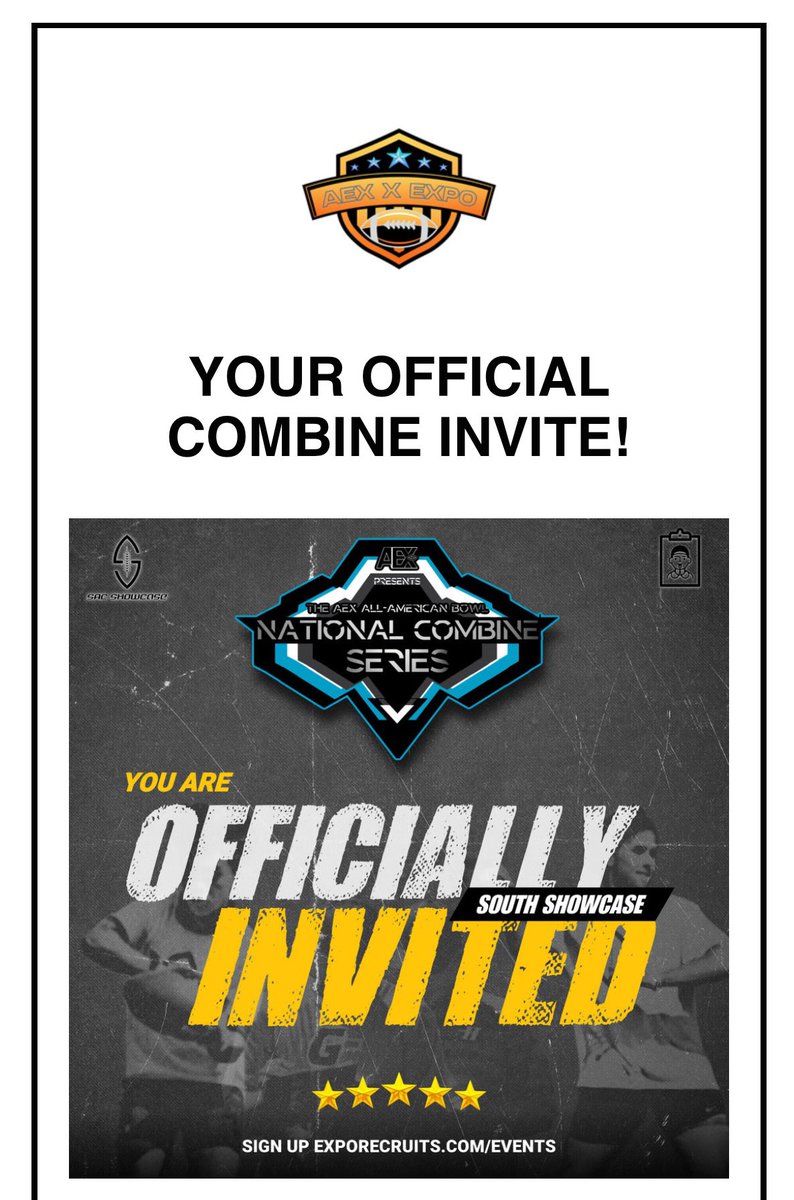James “JD”Davidson (@jamess_davidson) on Twitter photo I am very thankful for and will be attending the <a href="/ExpoRecruits/">Expo Recruits</a> combine🙏🏽
<a href="/RecruitMcintosh/">Mcintosh Football</a>
<a href="/BenMoore247/">Ben Moore</a>
@Chowan6464
<a href="/UANextFootball/">All-America Game</a>
@PrepRedZoneNext
@GaVarsityRivals
<a href="/FayetteSports/">Fayette Co. GA Sports</a>
<a href="/RecruitGeorgia/">Recruit Georgia</a>
<a href="/GregSmithRivals/">Greg Smith</a>
@SWiltfong I am very thankful for and will be attending the <a href="/ExpoRecruits/">Expo Recruits</a> combine🙏🏽
<a href="/RecruitMcintosh/">Mcintosh Football</a>
<a href="/BenMoore247/">Ben Moore</a>
@Chowan6464
<a href="/UANextFootball/">All-America Game</a>
@PrepRedZoneNext
@GaVarsityRivals
<a href="/FayetteSports/">Fayette Co. GA Sports</a>
<a href="/RecruitGeorgia/">Recruit Georgia</a>
<a href="/GregSmithRivals/">Greg Smith</a>
@SWiltfong