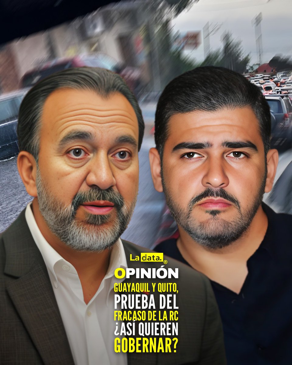 ladataec's tweet photo. #Opinión Guayaquil y Quito, prueba del fracaso de la RC ¿Así quieren gobernar?

La Revolución Ciudadana insiste en que tiene la fórmula mágica para “rescatar” Ecuador, pero sus propios alcaldes parecen demostrar lo contrario. Guayaquil y Quito, las dos ciudades más grandes del país, están sumidas en el caos bajo la administración de Aquiles Álvarez y Pabel Muñoz.

En Guayaquil, las lluvias han convertido las calles en ríos, con sectores como Sauces 6 completamente inundados. Mientras tanto, el alcalde Aquiles Álvarez prefiere quejarse antes que asumir responsabilidad. Su gestión brilla por la ausencia de soluciones, mientras el tráfico colapsa y los barrios se hunden. Y, como si fuera poco, ahora también juega a la víctima tras la denuncia presentada por la asambleísta Lucía Jaramillo ante el Tribunal Contencioso Electoral (TCE). ¿La razón? Álvarez no solo habría incumplido con ofrecer disculpas públicas, sino que, usando un acróstico, decidió atacar nuevamente a Jaramillo. Al parecer, para el alcalde, pedir disculpas es sinónimo de buscar nuevas formas de insultar.

En Quito, la situación no es mejor. Pabel Muñoz aprobó como prioridad la seguridad vial en el Distrito Metropolitano, pero los números dicen otra cosa: los siniestros de tránsito aumentaron un 10.18% en enero de 2025 comparado con el mismo mes del año anterior. Mientras tanto, el Metro de Quito enfrenta fallas estructurales y la inseguridad sigue cobrando vidas, como la última muerte violenta en Solanda.

Y ahora el correísmo pretende convencernos de que su candidata puede gestionar un país entero, cuando ni sus alcaldes pueden manejar sus propias ciudades. Si esto es un adelanto de lo que nos espera, más vale que Ecuador despierte antes de caer en el mismo desastre.

@ladataecu 👈

#ladata #TendenciaPolítica #Guayaquil #Quito #RCEnCrisis #EcuadorDecide