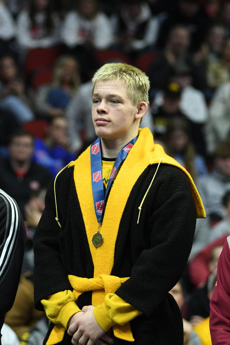 West Marshall's Shane Hanford, 2025 state champion in Class 2A at 150 pounds #iahswr