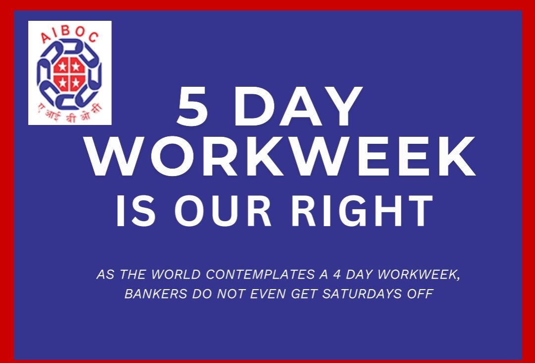 Pramod_Shinde09's tweet photo. Stop delaying 5-day banking! A well-rested workforce means better banking services. Work-life balance is a necessity, not a luxury! @aiboc_in @fboioa_india @nilesh_pawar15 @nsitharaman @FinMinIndia @DFS_India #UnitedWeStand https://t.co/3Mre2nX05c