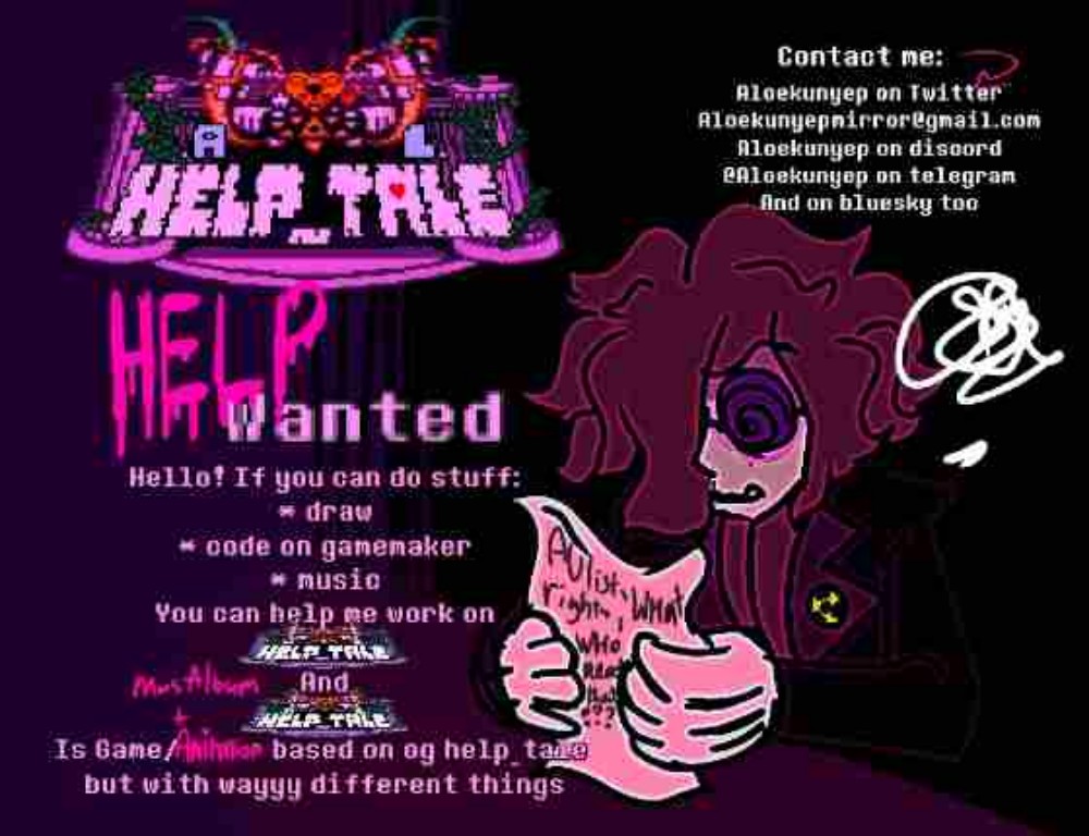Aloekunyep's tweet photo. Al. HELP_Tale help wanted
Please
#undertale #undertaleAU #Alhelp_tale #help_tale #pixel #art #doodleart https://t.co/mj474EUtiC