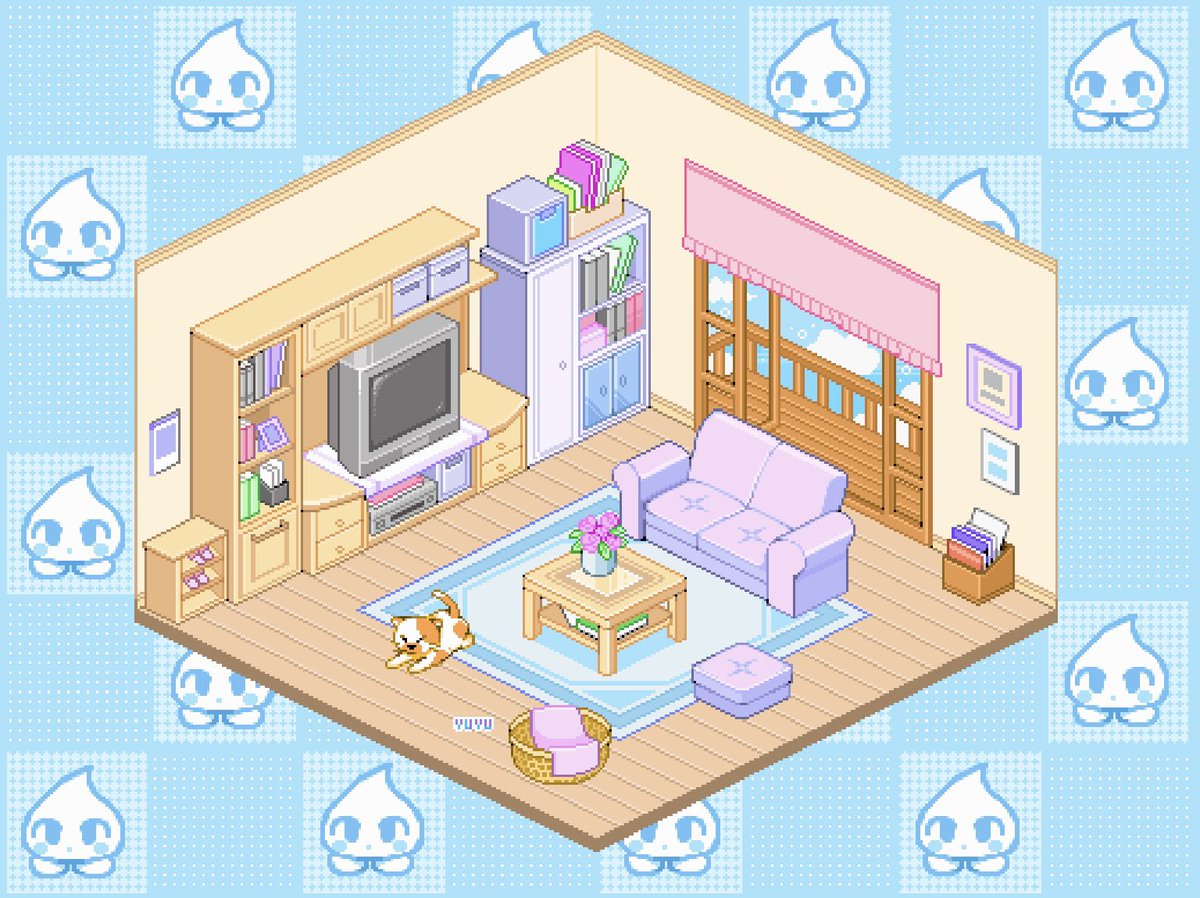 Isometric pixel room
#pixelart #ドット絵