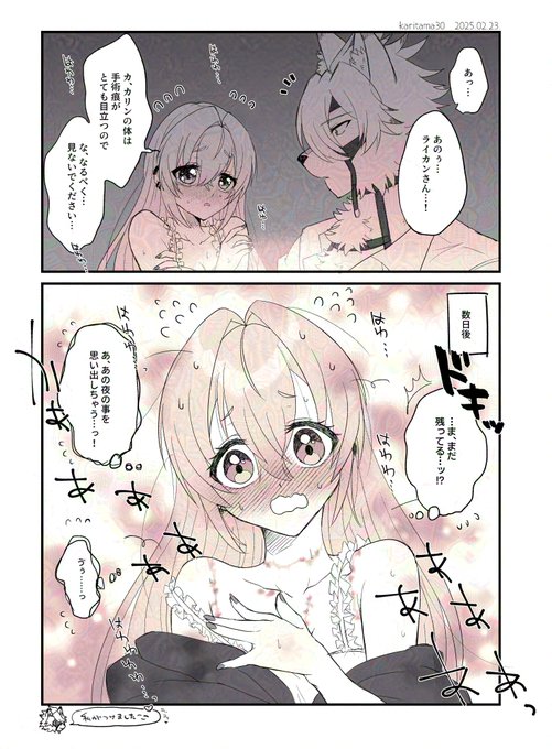 ライカリらくがき漫画 痕 