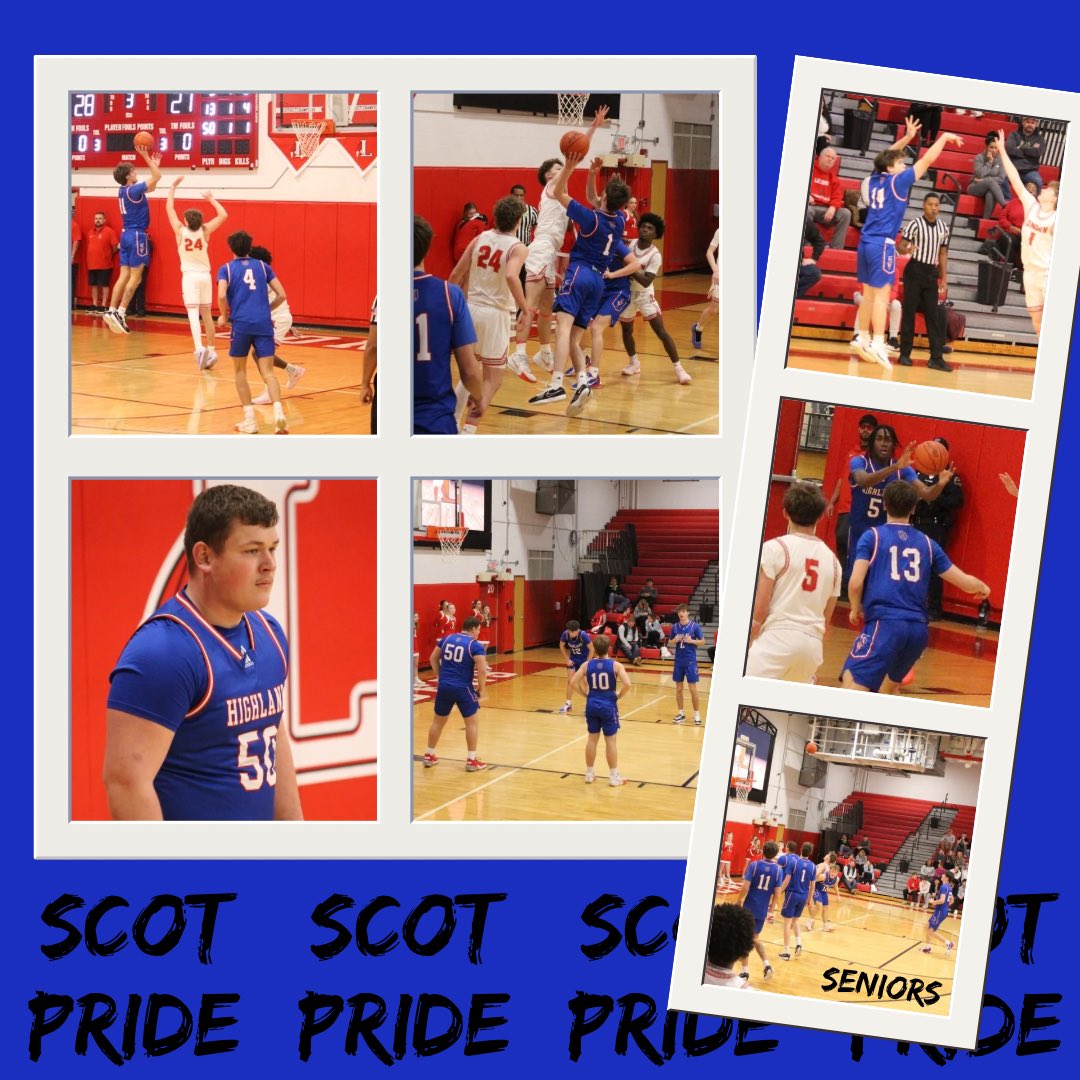 A strong effort from all of our players. Tonight’s score doesn’t reflect our determination and aggressiveness on the floor. Congrats to our Seniors and we are grateful to our families and Scot Nation for your support. 🏀🔴🔵