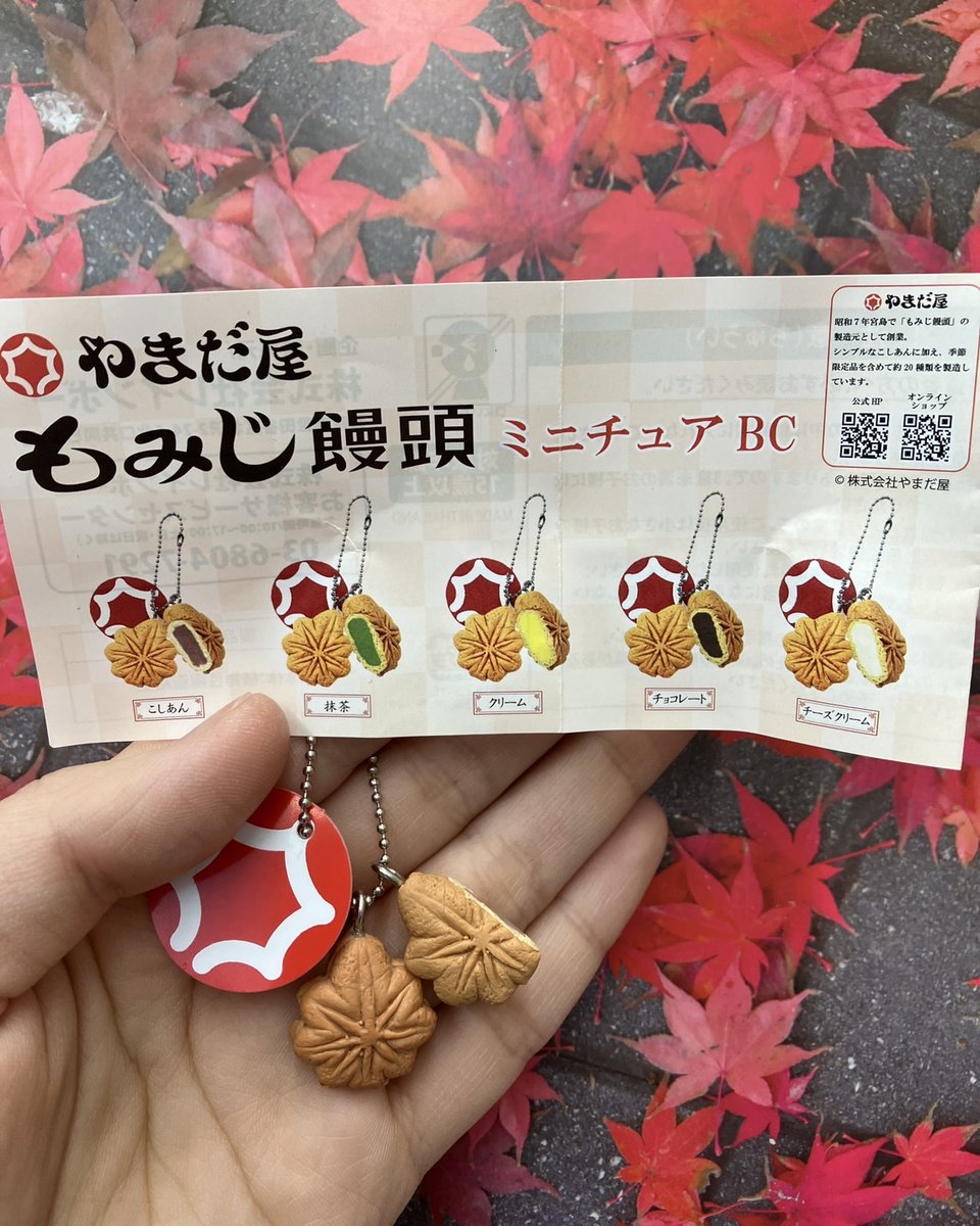🍁好評発売中🍁 #レインボー やまだ屋 もみじ饅頭ミニチュアBC なんと