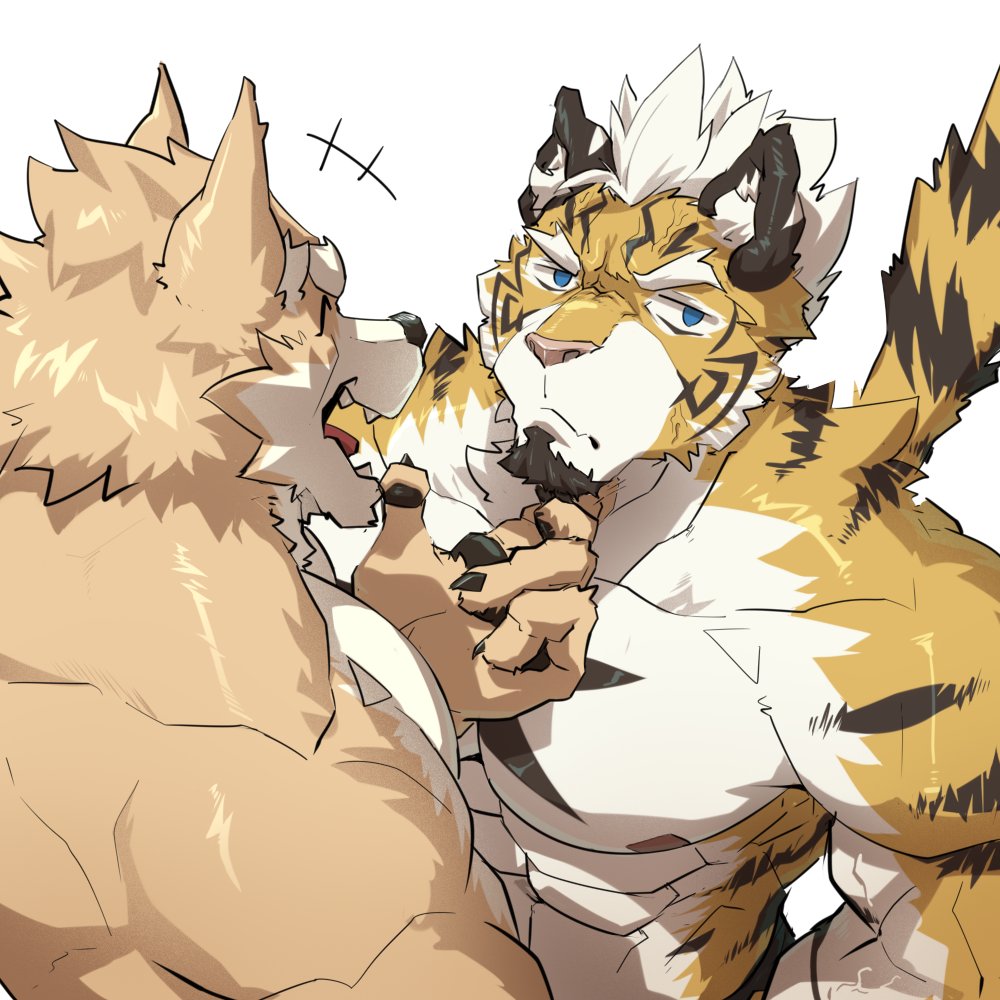 [Sketch] Cat Day 
"I heard that today is Cat Day. Tigers are also cats, right? (Scratching chin) Give me a Meow, come on~~~~~~"
(ANGRY)
#furry #catday #猫の日2025