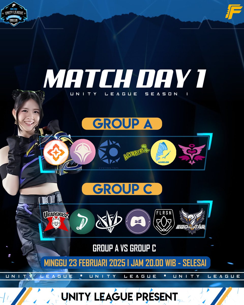 Alammzz30's tweet photo. Hii survivors 
Berikut tim yang akan bermain di MD 1 UNITY LEAGUE SEASON 1!!!

Siapa kah yang akan memimpin di Matchday pertama kita🔥🔥
#UnityLeagueS1 https://t.co/yXInyh9GW3