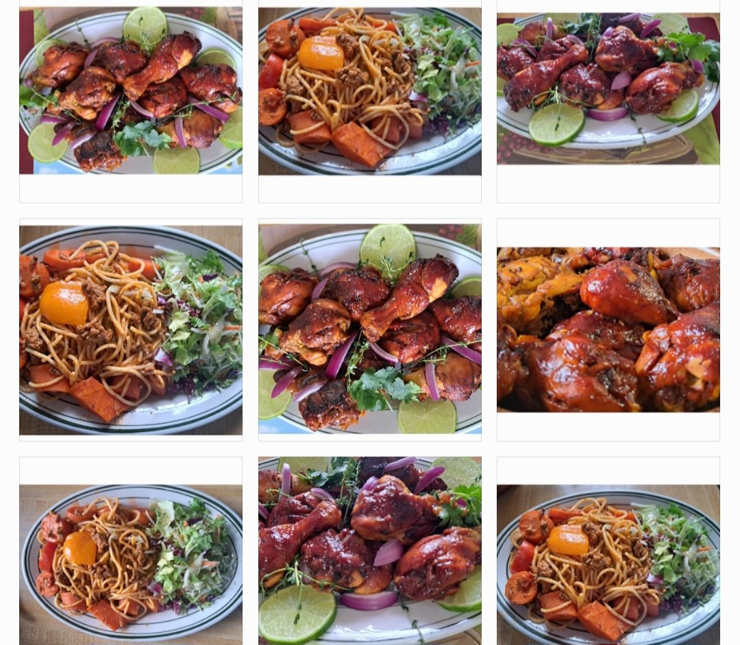 EveLkCuisine's tweet image. Evelyne's authentic  cuisine.  A special treat to my followers. #simpledinner #deliciousdinner #bbqchicken #salad  #spaghetti  #spices #carrots #onions #greenpepers #tastyfoodie #bonappetit #enjoydinner.