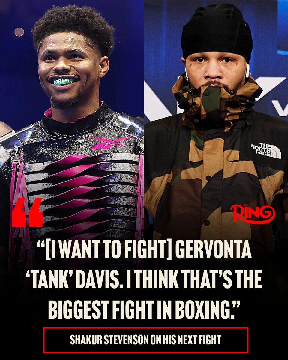 ringmagazine's tweet photo. Shakur Stevenson knows who he wants to fight next. https://t.co/68rsUx0nHQ
