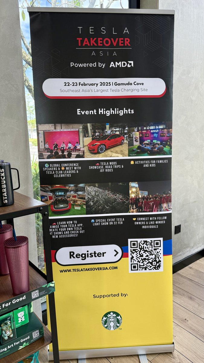 Tesla Joy (@teslajoy) on Twitter photo Itās so cool that <a href="/StarbucksMY/">Starbucks Malaysia</a> is supporting <a href="/TeslaTakeoverAP/">Tesla Takeover Asia</a> āļø Itās so cool that <a href="/StarbucksMY/">Starbucks Malaysia</a> is supporting <a href="/TeslaTakeoverAP/">Tesla Takeover Asia</a> āļø