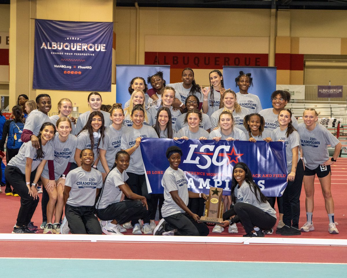 LoneStarConf's tweet photo. 𝘓𝘰𝘯𝘦 𝘚𝘵𝘢𝘳 𝘊𝘰𝘯𝘧𝘦𝘳𝘦𝘯𝘤𝘦 𝘐𝘯𝘥𝘰𝘰𝘳 𝘛𝘳𝘢𝘤𝘬 𝘢𝘯𝘥 𝘍𝘪𝘦𝘭𝘥 𝘊𝘩𝘢𝘮𝘱𝘪𝘰𝘯𝘴𝘩𝘪𝘱𝘴 👟🏆
 -Final Women’s Team Standings-

1️⃣ @WTAMUBuffs
2️⃣ @JavelinaSports
3️⃣ @angeloathletics

#LSCitf #D2itf https://t.co/ATWMjJKNiy