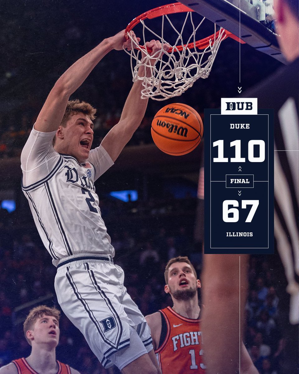 largest #DukeDUB ever at MSG 👀💡💪💪