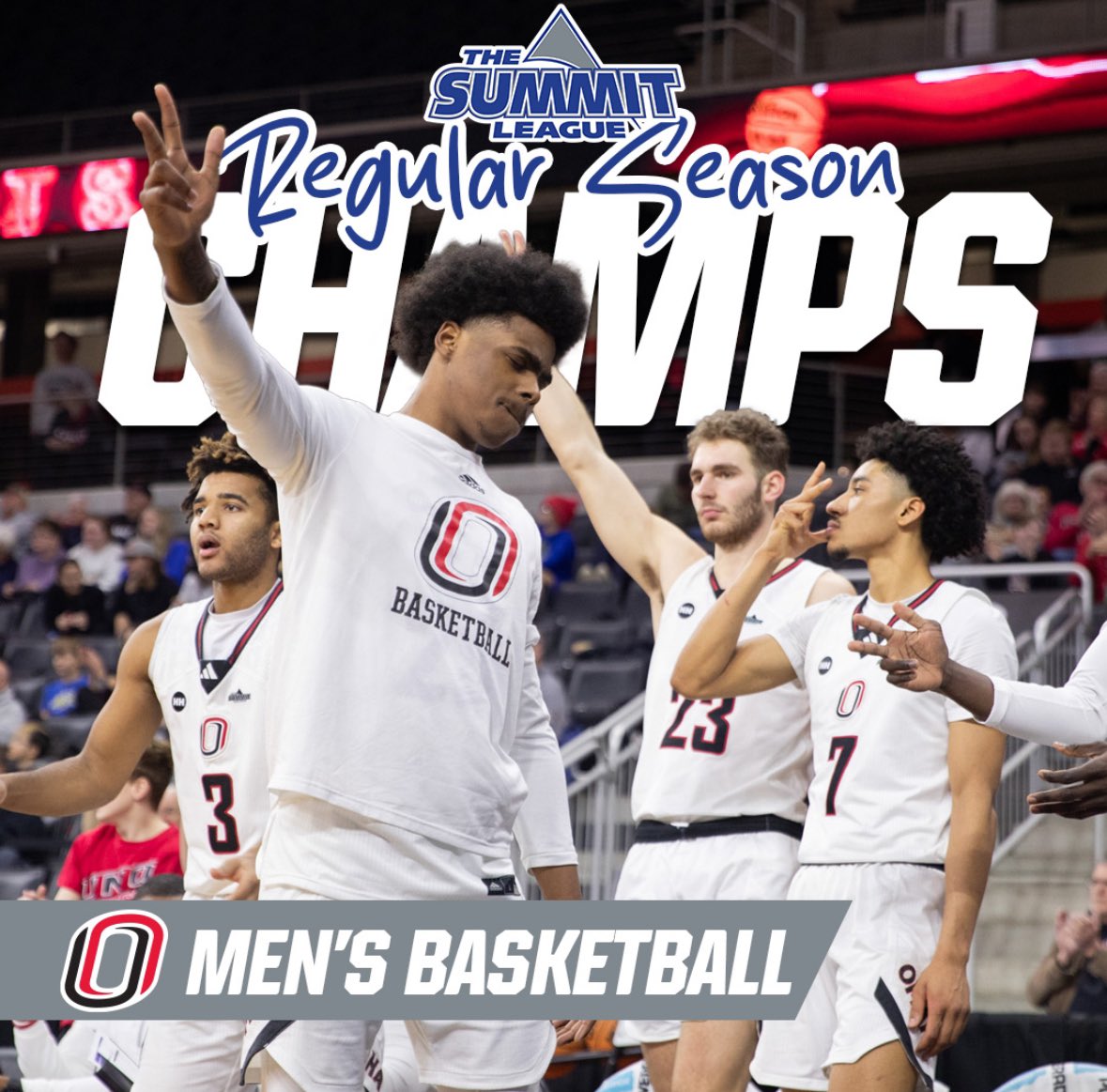 For the first time in program history, the Omaha Mavericks have clinched a share of the #SummitMBB regular season title.

A home win next Saturday vs. Oral Roberts would give them the outright title 👏🏼

#ReachTheSummit