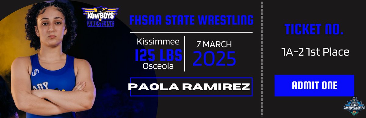 Kowboys Athletics (@kowboyathletics) on Twitter photo Paola Ramirez - Lady Kowboys Wrestling State Qualiier - 125 lbs. #KowboyUp! <a href="/osvarsity/">Sentinel Varsity</a> <a href="/osceolasports/">News-Gazette Sports</a> <a href="/sdocathletics/">SDOC ATHLETICS</a> <a href="/AdventHealth/">AdventHealth</a> <a href="/positiveosceola/">Positively Osceola</a> Paola Ramirez - Lady Kowboys Wrestling State Qualiier - 125 lbs. #KowboyUp! <a href="/osvarsity/">Sentinel Varsity</a> <a href="/osceolasports/">News-Gazette Sports</a> <a href="/sdocathletics/">SDOC ATHLETICS</a> <a href="/AdventHealth/">AdventHealth</a> <a href="/positiveosceola/">Positively Osceola</a>