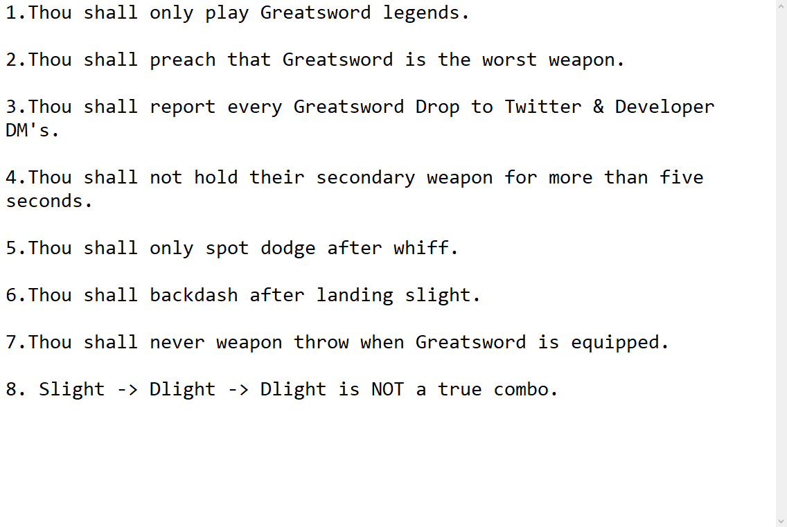 House of Greatsword tweet media