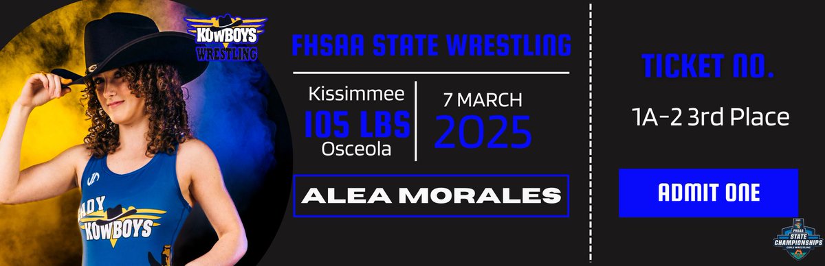 Kowboys Athletics (@kowboyathletics) on Twitter photo Alea Morales - Lady Kowboys Wrestling State Qualiier - 105 lbs. #KowboyUp! <a href="/osvarsity/">Sentinel Varsity</a> <a href="/osceolasports/">News-Gazette Sports</a> <a href="/sdocathletics/">SDOC ATHLETICS</a> <a href="/AdventHealth/">AdventHealth</a> <a href="/positiveosceola/">Positively Osceola</a> Alea Morales - Lady Kowboys Wrestling State Qualiier - 105 lbs. #KowboyUp! <a href="/osvarsity/">Sentinel Varsity</a> <a href="/osceolasports/">News-Gazette Sports</a> <a href="/sdocathletics/">SDOC ATHLETICS</a> <a href="/AdventHealth/">AdventHealth</a> <a href="/positiveosceola/">Positively Osceola</a>