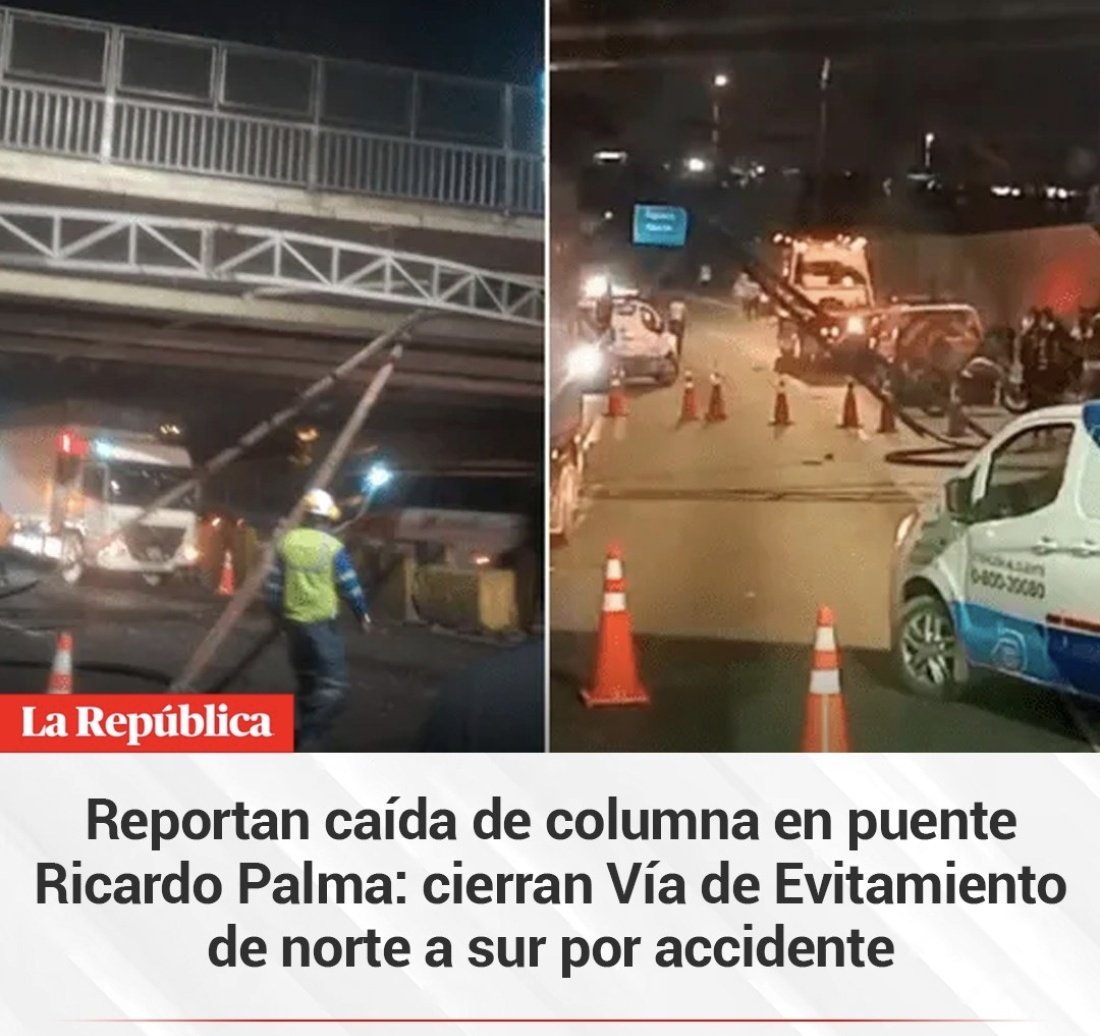 Y este puente, hace un mes, fue "reparado" por la Municipalidad de Lima.