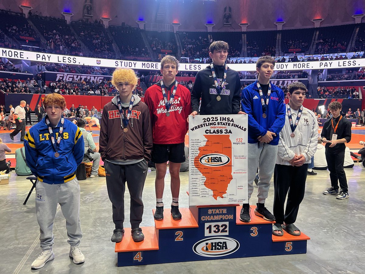 Congratulations to LT junior Griff Powell for placing 6th at 132 lbs. at the IHSA Individual State Tournament this weekend in Champaign! #Mean-Tough