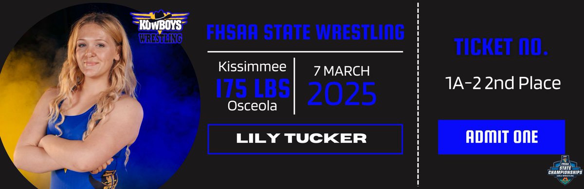 Kowboys Athletics (@kowboyathletics) on Twitter photo Lily Tucker - Lady Kowboys Wrestling State Qualiier - 175 lbs. #KowboyUp! <a href="/osvarsity/">Sentinel Varsity</a> <a href="/osceolasports/">News-Gazette Sports</a> <a href="/sdocathletics/">SDOC ATHLETICS</a> <a href="/AdventHealth/">AdventHealth</a> <a href="/positiveosceola/">Positively Osceola</a> Lily Tucker - Lady Kowboys Wrestling State Qualiier - 175 lbs. #KowboyUp! <a href="/osvarsity/">Sentinel Varsity</a> <a href="/osceolasports/">News-Gazette Sports</a> <a href="/sdocathletics/">SDOC ATHLETICS</a> <a href="/AdventHealth/">AdventHealth</a> <a href="/positiveosceola/">Positively Osceola</a>