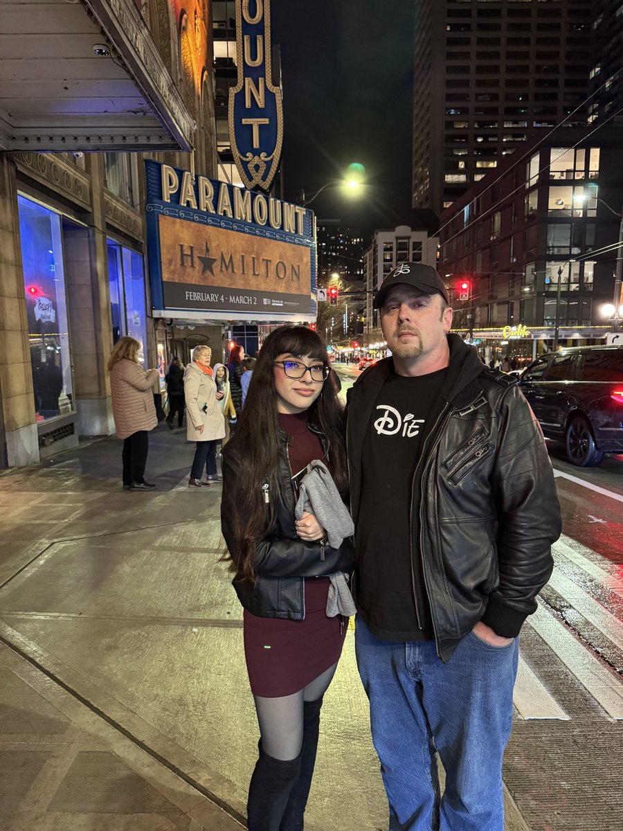 Took my lovely partner to go see her favorite broadway play. “Hamilton” playing at the Paramount in Seattle. We had an amazing view from 5th row right center. Great cast and overall pretty enjoyable show.