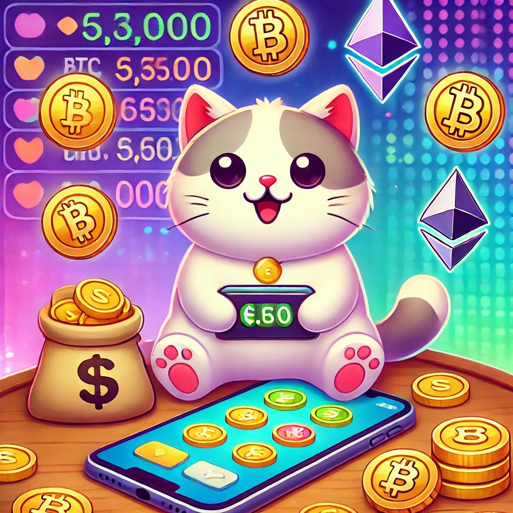GameRewardsPro's tweet image. Meow-cha-ching! Just play, earn, and let the crypto roll in, nyahaha!