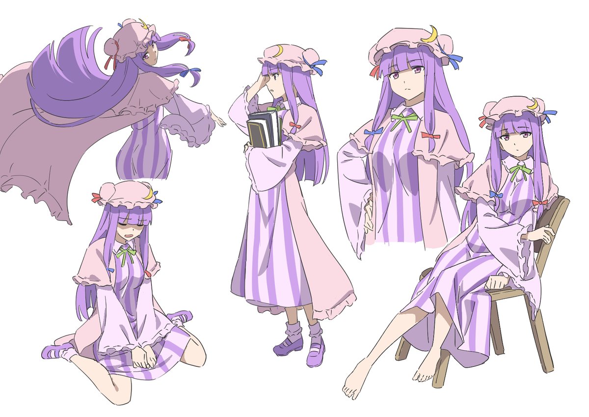 パチュリー・ノーレッジ 「パチュリー 落描き 」|ギョーザのイラスト
