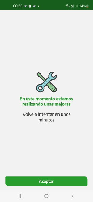 Vivianar912's tweet image. Entre las 9hs y las 13hs? Sigue sin funcionar... La tarjeta de débito tampoco funciona.. LPM!
Ni bien se normalice, transfiero los fondos a otra cuenta... Supongo q normalizará!!