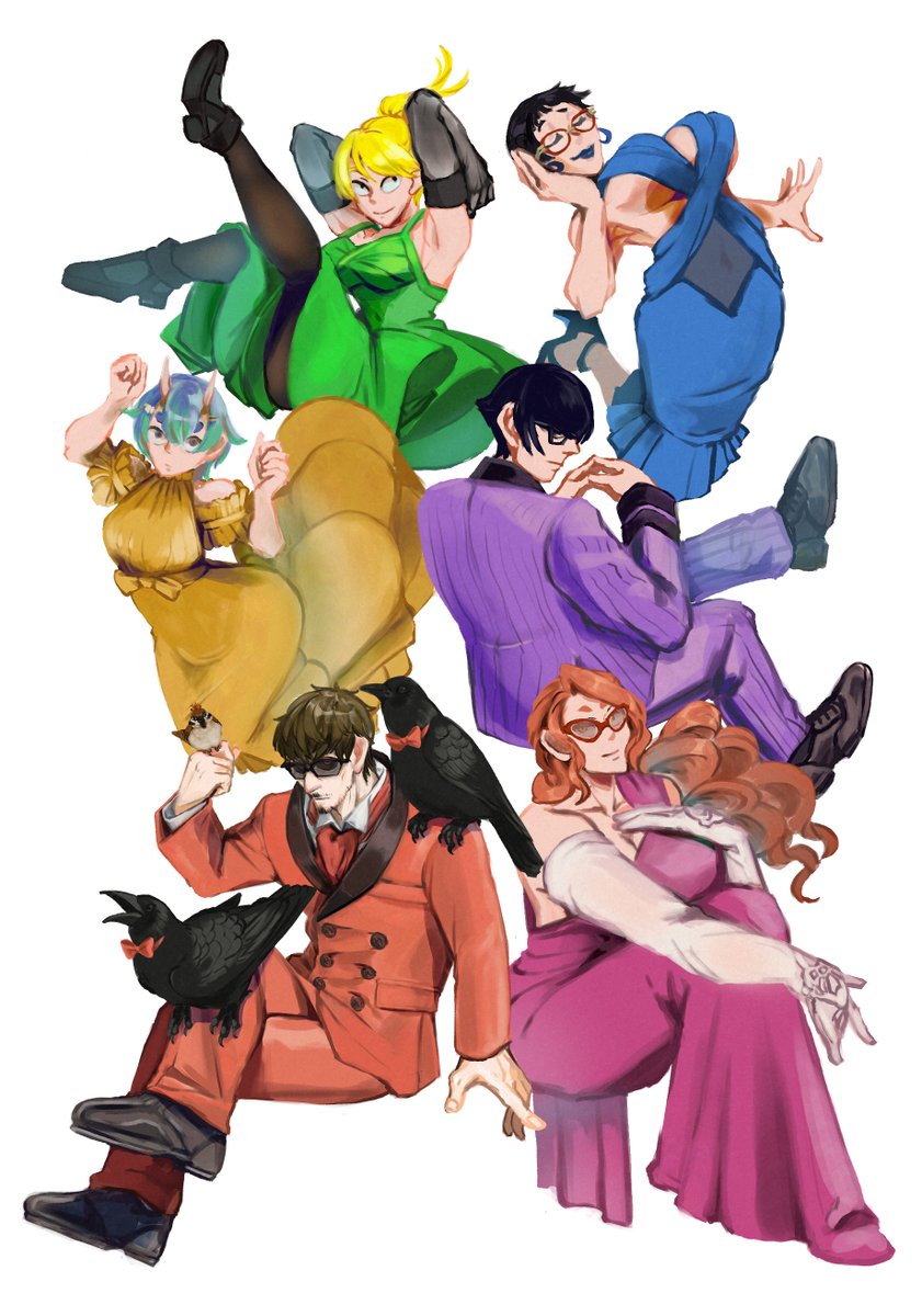 「こういう絵を!!!描いてます!!!!イラストレーターです!!!!」|弐壱四(にーよん)@5/20デザフェス「巨犬と老眼鏡」出店予定のイラスト