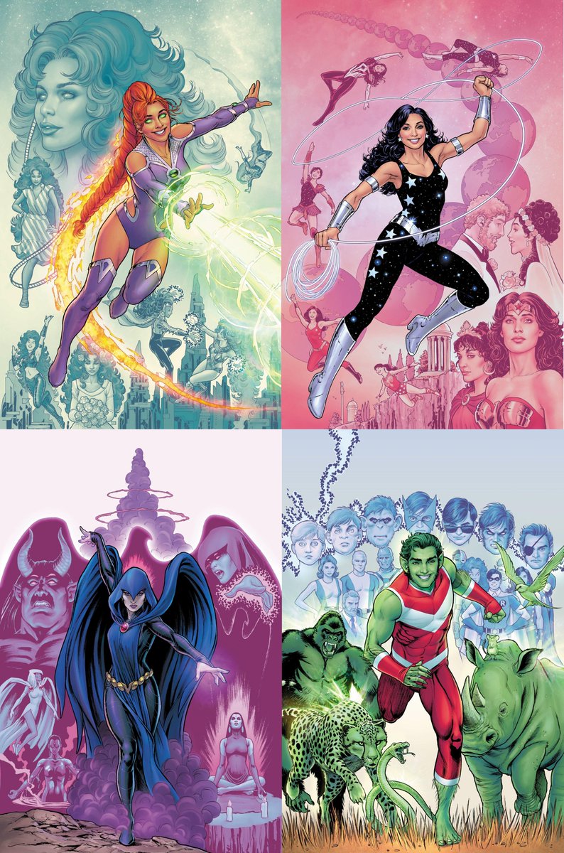 hey <a href="/OriginalFunko/">Funko</a> , could we get cover editions with these Titans covers by <a href="/NicolaScottArt/">⚡️Nicola Scott⚡️</a> , please? Donna never had a funko version before.