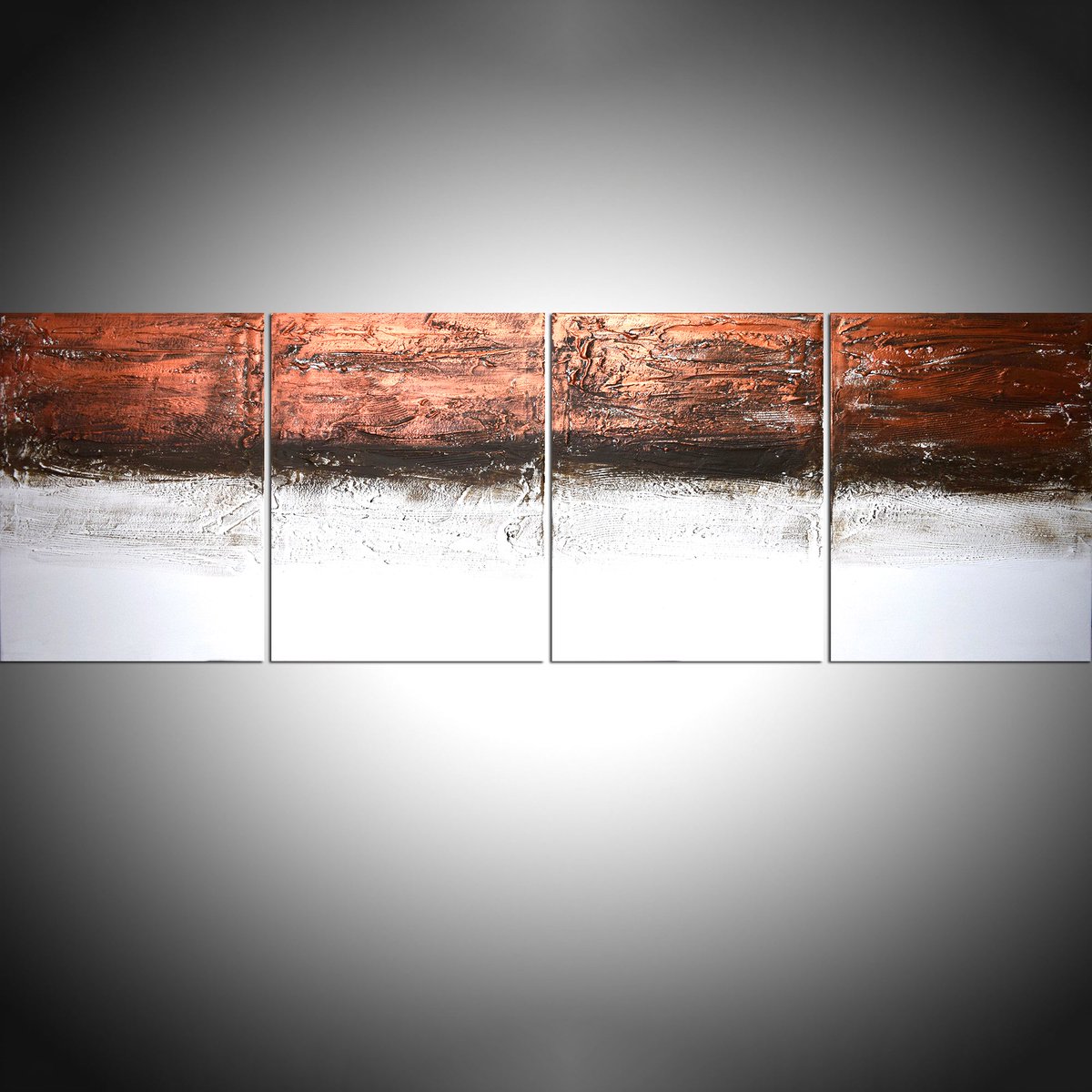 wrightsonarts's tweet image. copper 4 piece quadriptych on canvas original and hand made tuppu.net/ff98b257 #WrightSonArtscanvastriptychartforsale,originalpaintingsabstractartuk #Shopify #Quadriptych