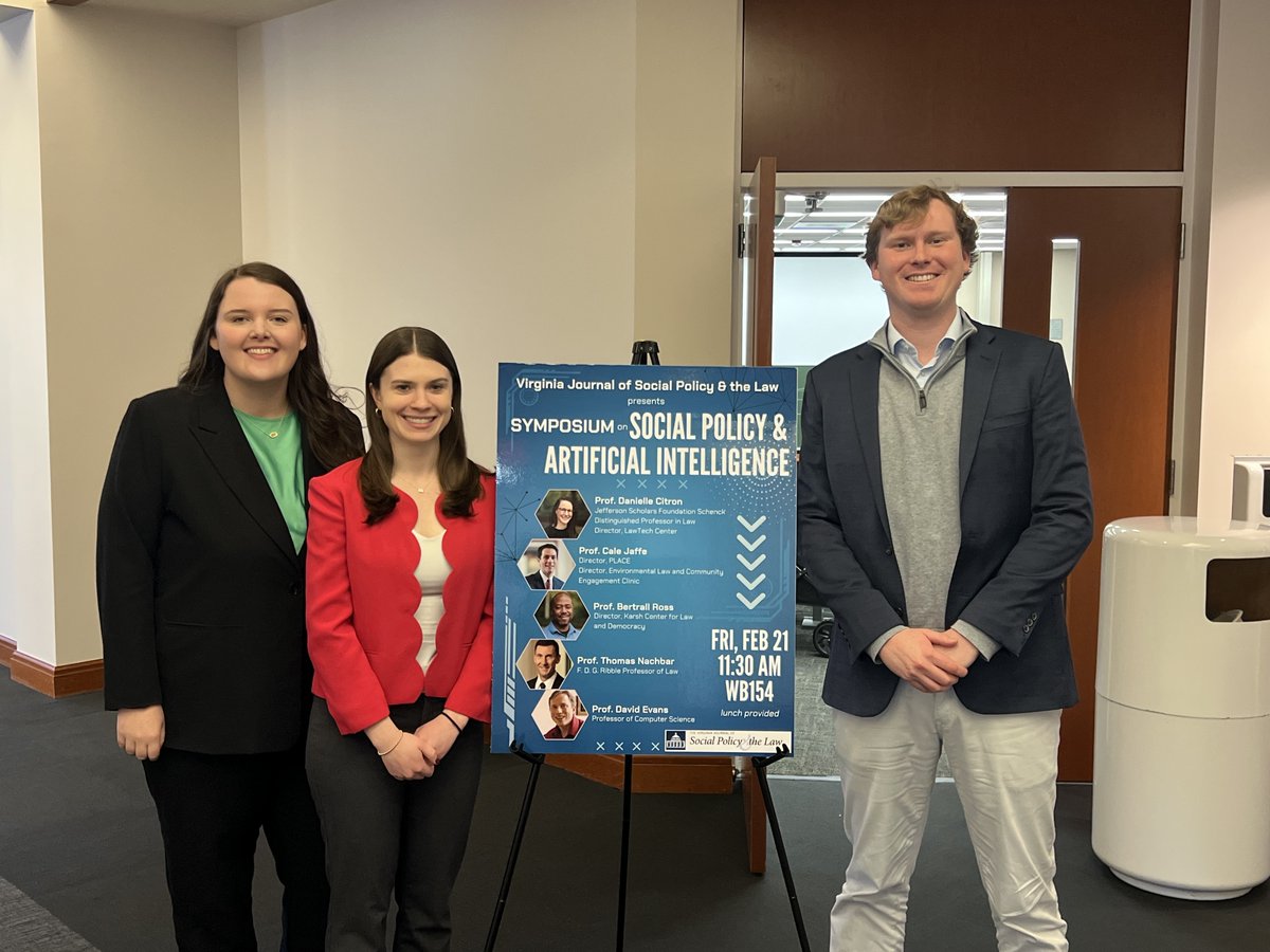What an amazing line-up we had at our symposium! Professors Citron, Nachbar, Evans, Ross, and Jaffe gave us some valuable insights about the positive and negative aspects and impacts of AI. Special thanks to Marie, Madison, and James for planning!