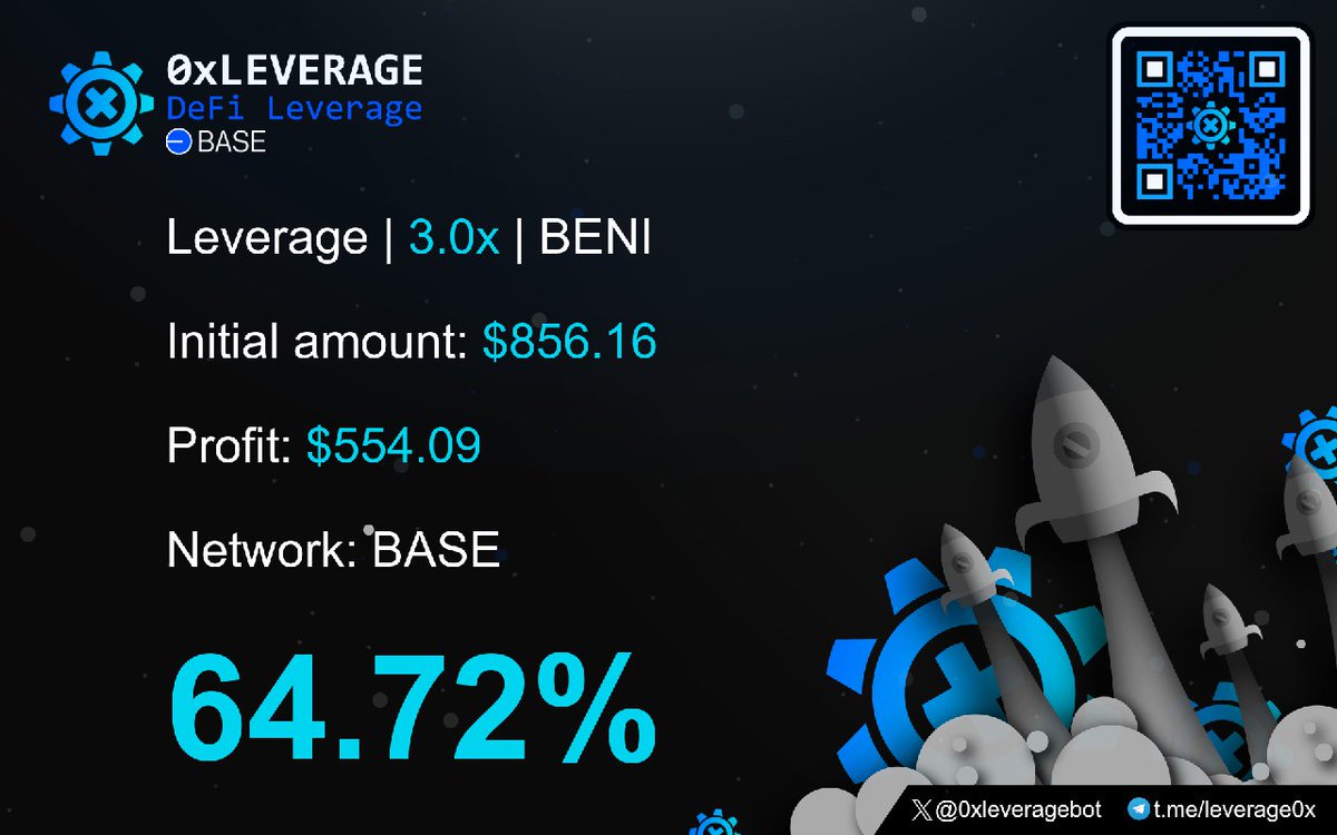 Doesn't take much when you catch a bottom! 

#0XL x $BENI 

linktr.ee/0xleverage