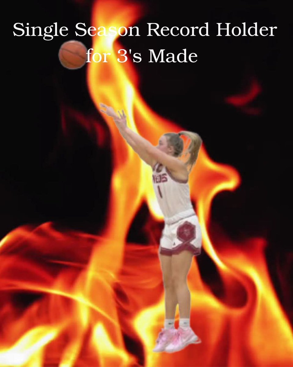 Congratulations to Zoe Beveridge on breaking the record for 3's made in a single season in our Sub-District game vs Adams Central.