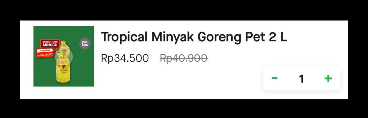Ini beneran di Gomart ada diskon Minyak 2L cuman 34ribuan? iseng buka Gomart buat beli kebutuhan si mamah, eh ternyata lagi ada diskon dan ternyata tiap hari Minggu doang woy 😭😭
murah bangettttt, mending kata gua sih cepetan beli di Gomart sekarang sebelum keabisan!