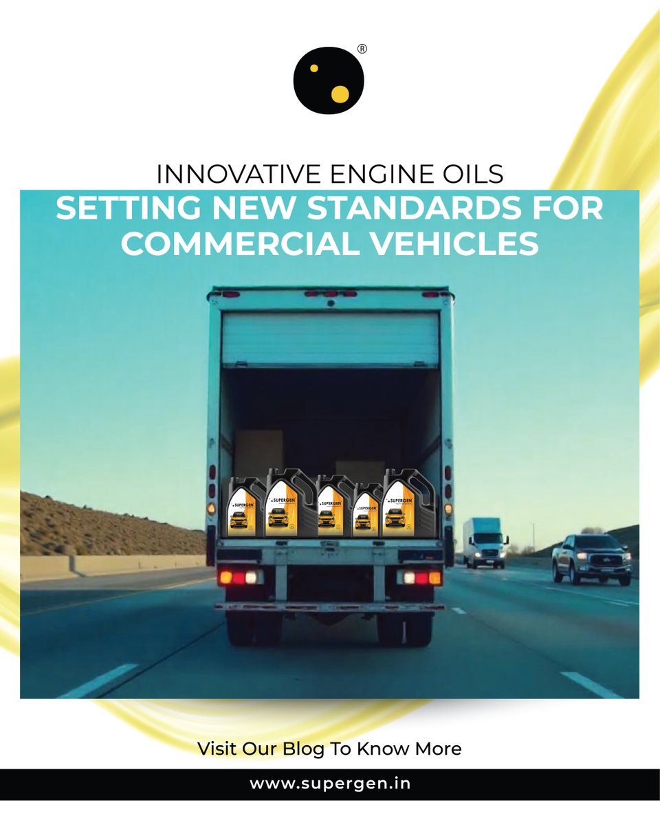 Supergen_India's tweet image. Learn all about how cutting-edge engine oils are revolutionizing commercial vehicle performance, and what that means for users and consumers- visit our blog for more!
.
.
#engineinnovation #performancematters #engineefficiency #automotivetech #trucklife #heavydutyperformance