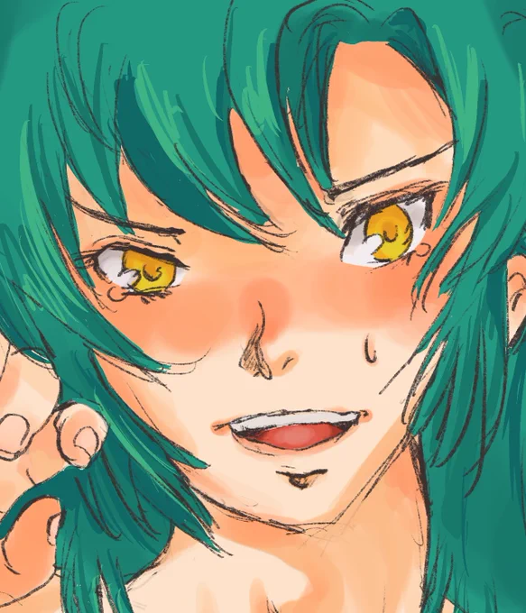 ・思いついた突拍子もないこと試して成功するかどうか ・肌色塗るとき ・男キャラにどこまで睫毛盛っても違和感ないかチャレンジ あたりですかね… #みんなの描いてて楽しい要素を教えてよ