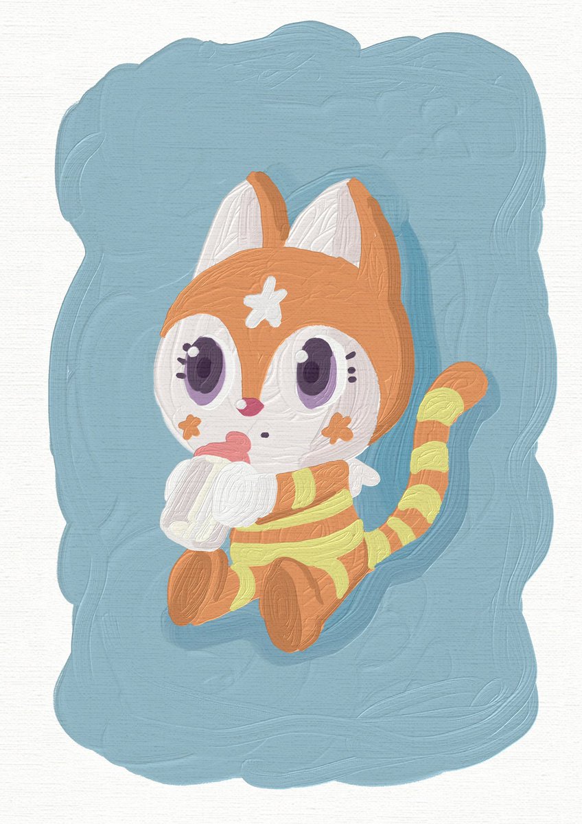 #猫の日 で流れてきましたが、アンパンマンにこんなにかわいいこがいるとは知りませんでした。