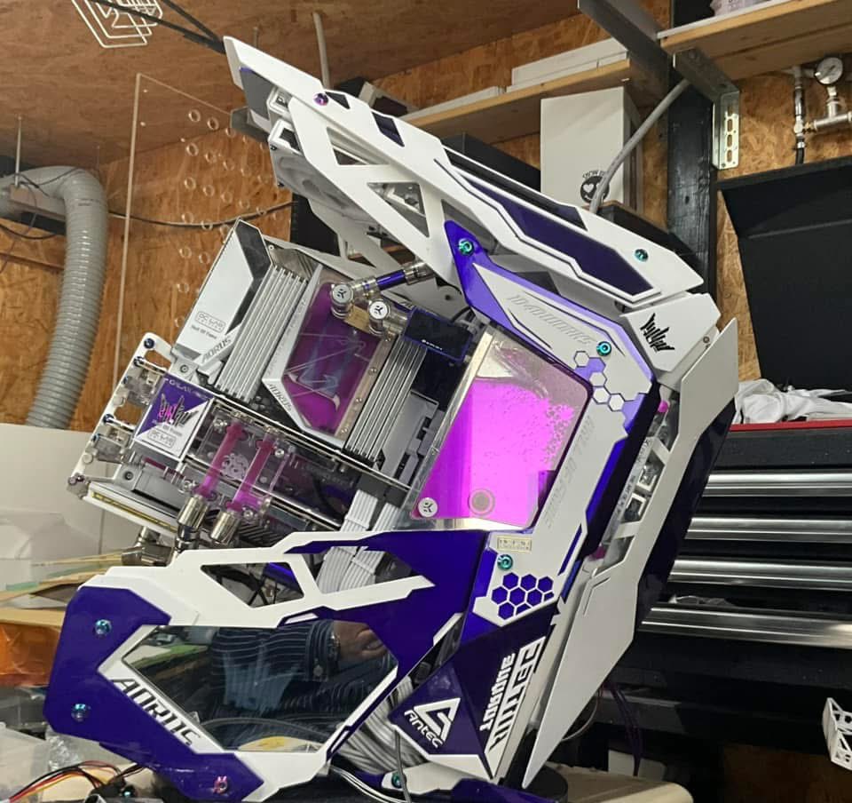 Shimizu_MOD's tweet photo. 裏のパネルを取り付けてハイ完成！

Antec torque 

X299X AORUS XTREME WATERFORCE
Intel Core i9 10980XE
Galax HOF OC LAB Elite 4000
Galax RTX3090Ti HOF OC LAB Limited Edition (SLI)
Galax HOF EXTREME SSD 1TB×2
Galax RGB SSD 2TB
Corsair AX1600i
Water Cooling
ekwb Quantum Surface X360M-White
            Quantum Surface S360-White
            Quantum Surface P240M-White ×2
            Quantum Kinetic FLT 80 DDC ×2
            Quantum Fitting 14 Nickel

Homemade acrylic reserve tank
　　　　　　                Distro Plate
　　　　　　　　　　Exterior customization