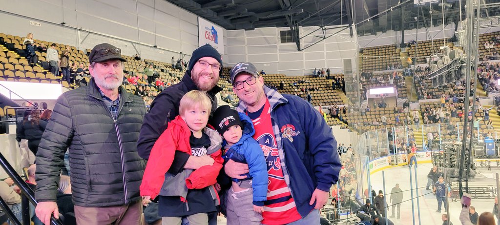 rmackman's tweet photo. My little guy's first @TheAHL hockey game. He'll be a @mkeadmirals fan for life. Already asked me if we could go again tomorrow. 🏒🥅 #LetsGoAds https://t.co/vKkEedLzOs