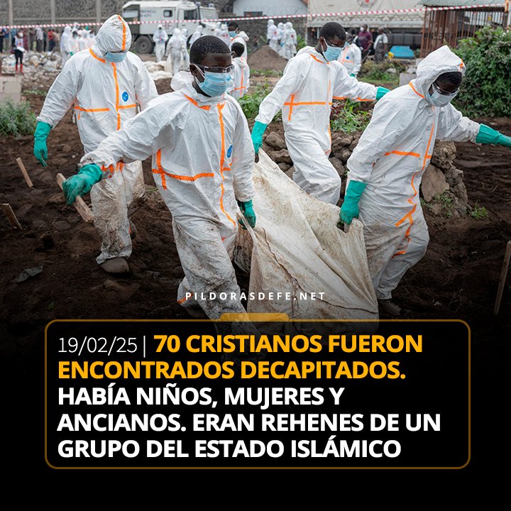 CaEdBC's tweet photo. ¡Por qué, chucha, nadie dice nada!

¿Es porque son cristianos? ¿Es porque son africanos? ¡70 personas inocentes decapitadas! ¡70!

Que descansen en paz los mártires.

Y a estos musulmanes solo puedo desearles lo peor en esta vida y en la otra.

¡Derrotar a la yihad y al islam! ✝️ https://t.co/fLY0T1k5x5