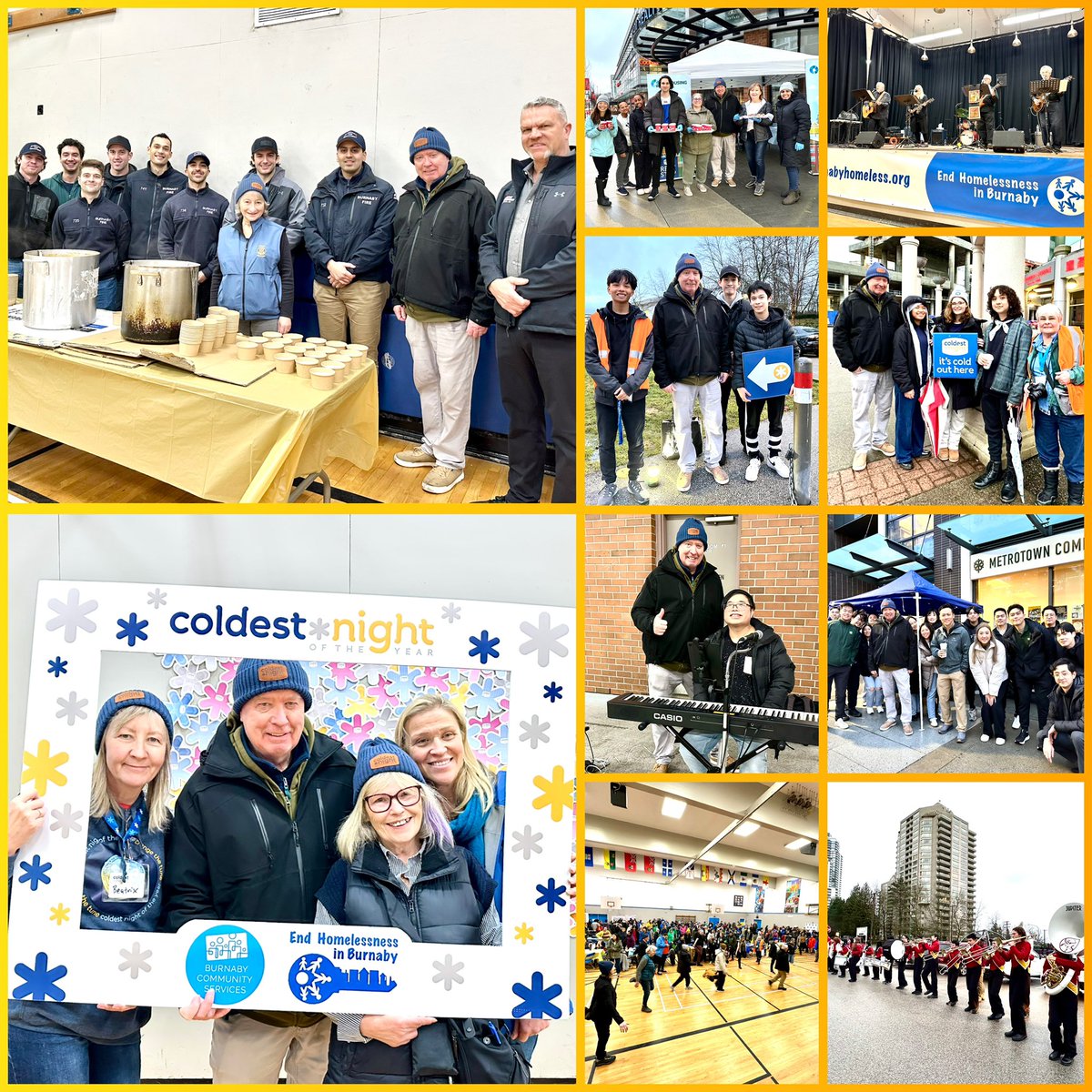 To all the generous donors, sponsors and amazing volunteers, thank you for coming out tonight to the Coldest Night of the Year in support of the @burnabyhomeless &amp; @bbyservices — fantastic organizations that benefit those in need in our community! 🫶