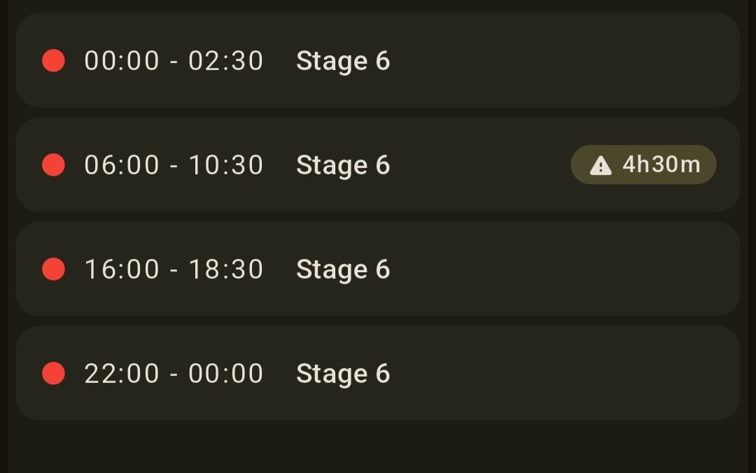 South Africa once again entered Stage 6 rolling blackouts today, where citizens spend up to half a day without electricity. The failing South Africa government hopes to attempt a 3% increase in GDP this year under such conditions.

<a href="/elonmusk/">Elon Musk</a> <a href="/joelpollak/">Joel Pollak</a> <a href="/SecRubio/">Secretary Marco Rubio</a> @