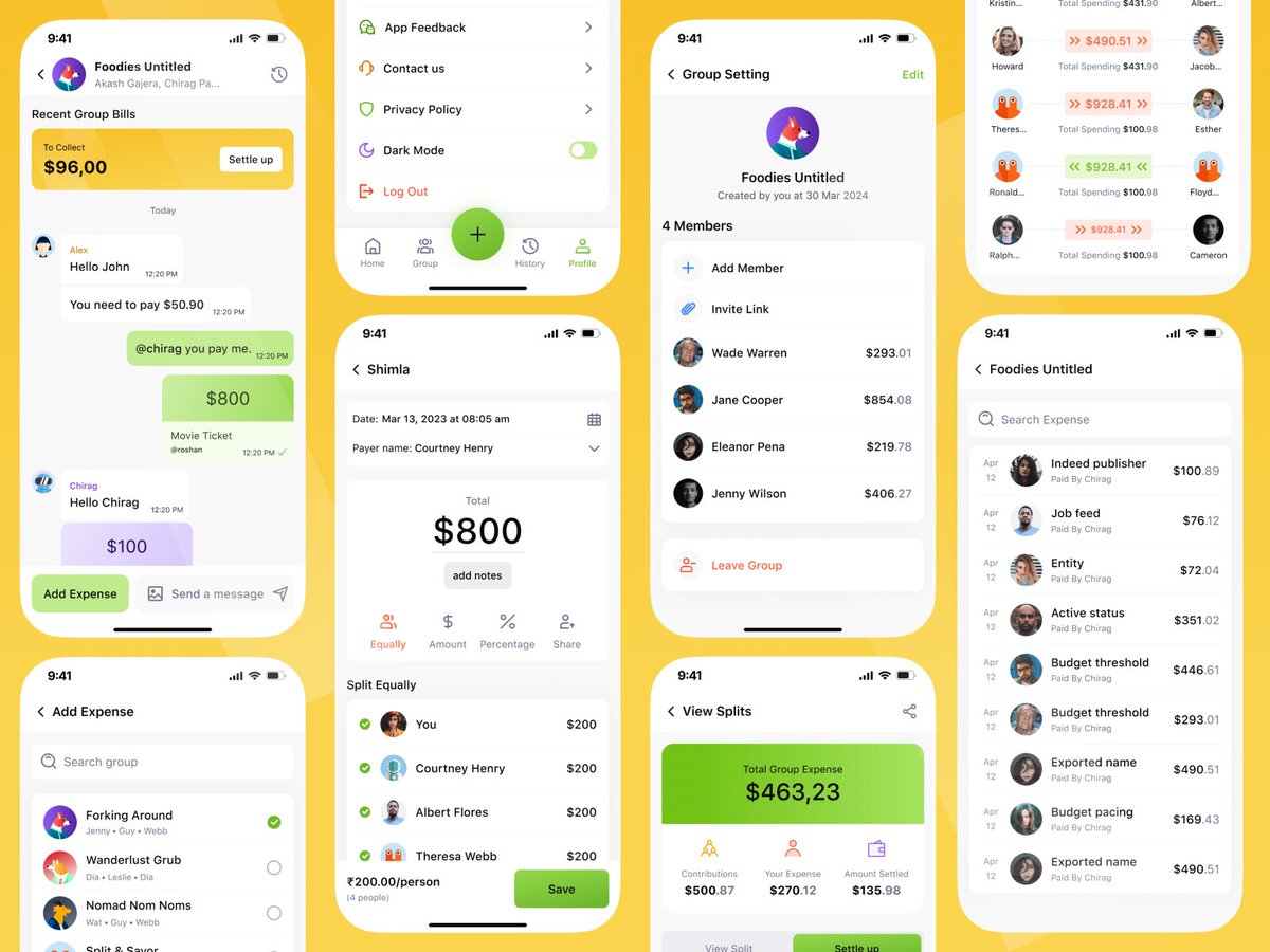 akashgajera15's tweet photo. Effortless group expense management! 💰📲 Designed a sleek, intuitive expense-sharing app UI to make splitting bills seamless & hassle-free. 🚀
🔹 Available for new projects!
📩 Let’s Talk: corangelab@gmail.com
#UIUX #ExpenseTracker #FintechApp #MobileAppDesign #Splitwise 🚀 https://t.co/ueo3OD6kvw